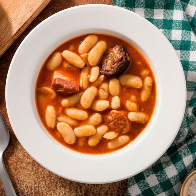guiso casero fabada para restaurantes