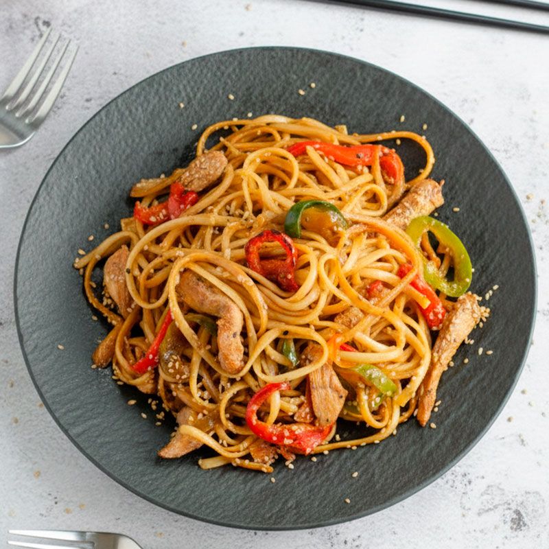 platos de pasta tallarines-con-pollo quinta gama